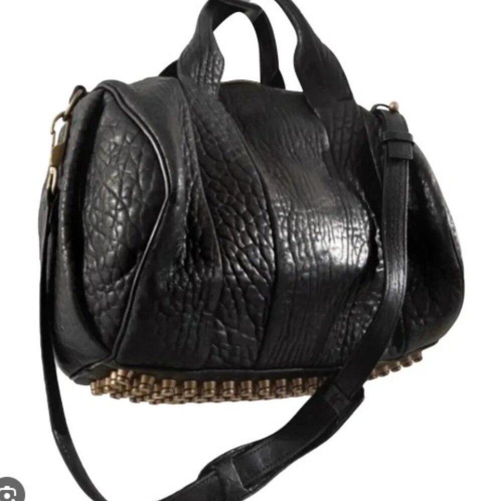 Authentic Alexander Wang Rocco Duffle Bag Black with Original Hardware - Medium